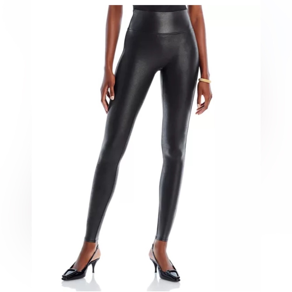 SPANX Black SPANXshape™ Faux Leather Women’s Leggings